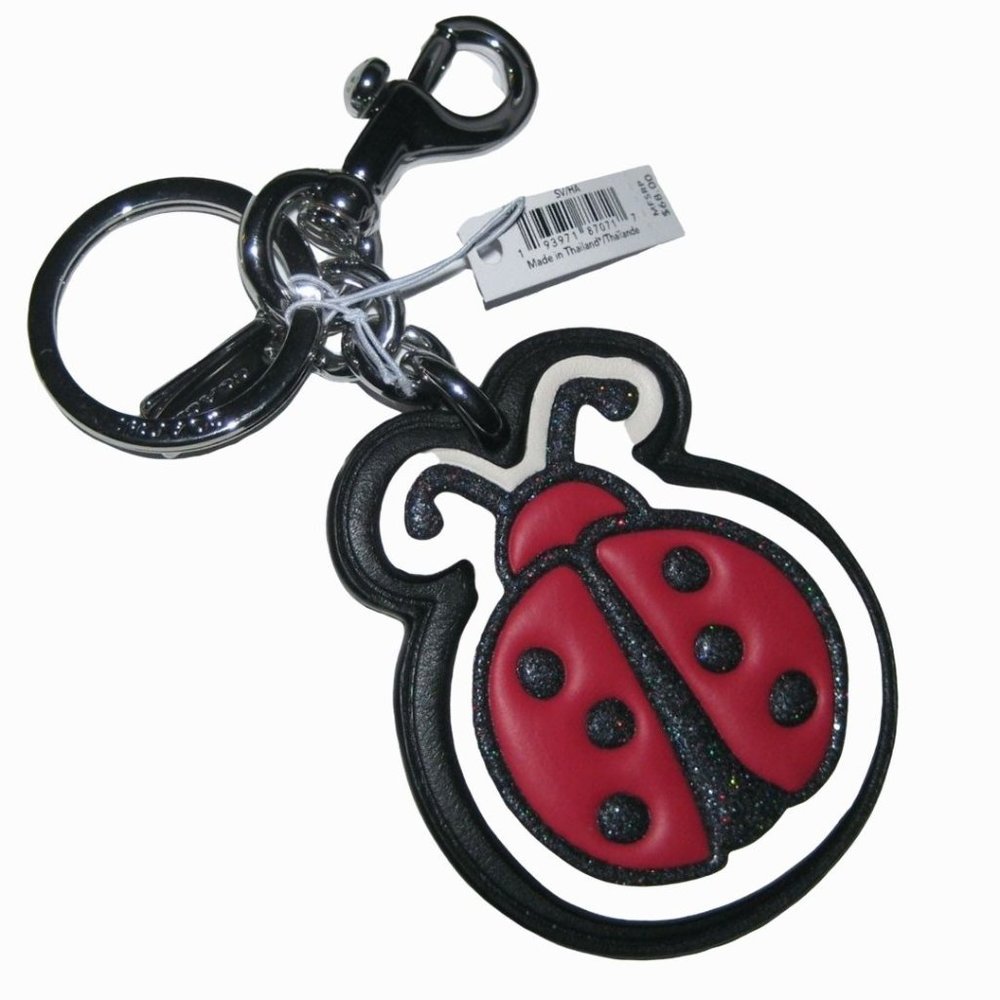 COACH 2 PIECE SET Ladybug Micro Rowan & Bag Charm - Picture 15 of 16